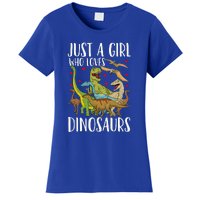 Just A Girl Who Loves Dinosaurs Brachiosaurus Women's T-Shirt