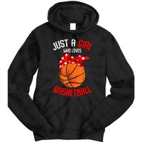 Just A Girl Who Loves Basketball Tie Dye Hoodie