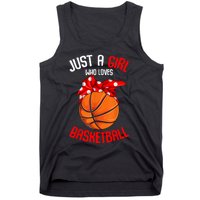 Just A Girl Who Loves Basketball Tank Top