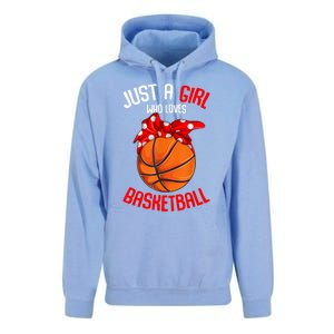 Just A Girl Who Loves Basketball Unisex Surf Hoodie