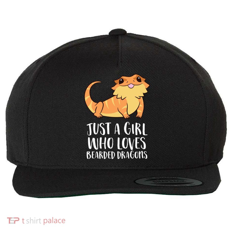 Just A Girl Who Loves Bearded Dragons Lizard Reptile Wool Snapback Cap