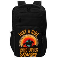 Just A Girl Who Loves Horses Impact Tech Backpack