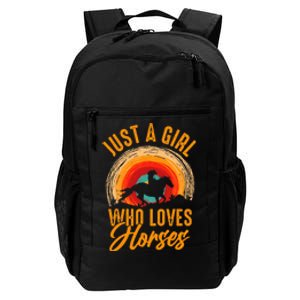 Just A Girl Who Loves Horses Daily Commute Backpack