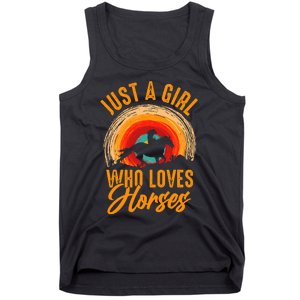 Just A Girl Who Loves Horses Tank Top