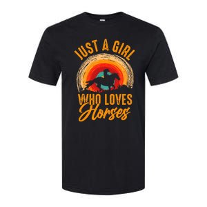 Just A Girl Who Loves Horses Softstyle CVC T-Shirt