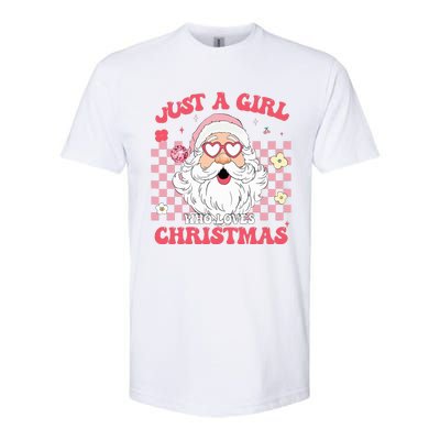 Just A Girl Who Loves Christmas Xmas Creative Funny Santa  Softstyle CVC T-Shirt