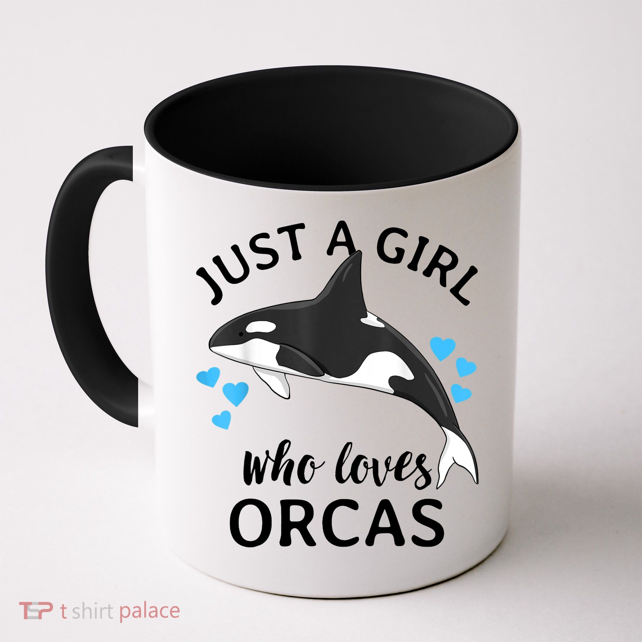Just A Girl Who Loves Orcas Killer Whales Sea Ocean Mug