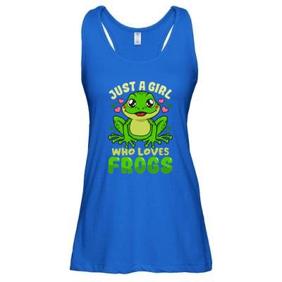 Just A Girl Who Loves Frogs Lover Gift Ladies Essential Flowy Tank