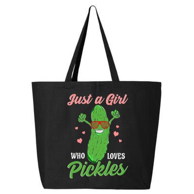 Just A Girl Who Loves Pickles Cute Pickle Food Party Cool Gift 25L Jumbo Tote