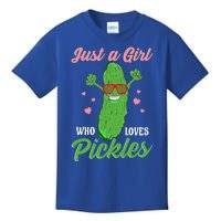 Just A Girl Who Loves Pickles Cute Pickle Food Party Cool Gift Kids T-Shirt