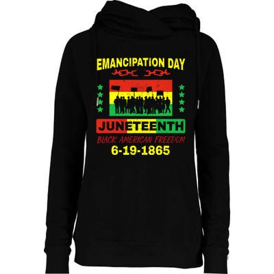 Juneteenth American Grown With African Roots Womens Funnel Neck Pullover Hood