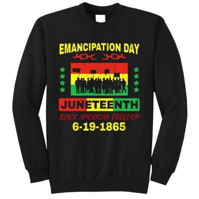 Juneteenth American Grown With African Roots Tall Sweatshirt