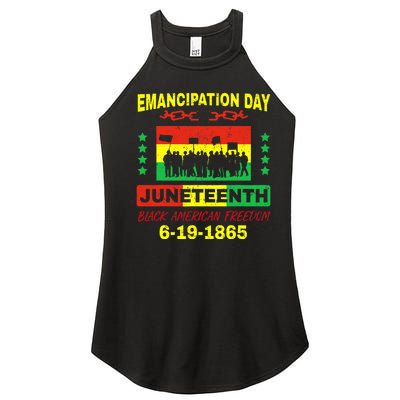 Juneteenth American Grown With African Roots Women’s Perfect Tri Rocker Tank