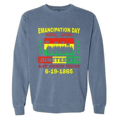 Juneteenth American Grown With African Roots Garment-Dyed Sweatshirt