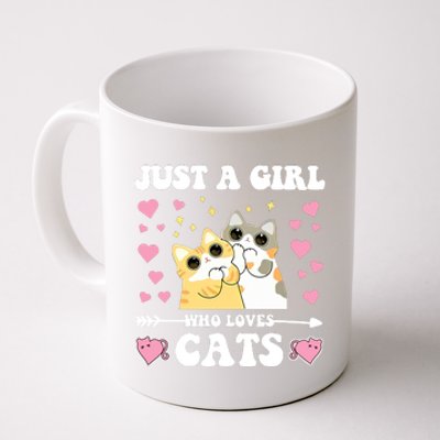 Just A Girl Who Loves Cats Coffee Mug