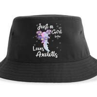 Just A Girl Who Loves Axolotls Sustainable Bucket Hat