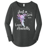 Just A Girl Who Loves Axolotls Women's Perfect Tri Tunic Long Sleeve Shirt