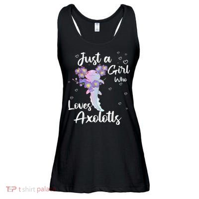 Just A Girl Who Loves Axolotls Ladies Essential Flowy Tank