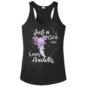 Just A Girl Who Loves Axolotls Ladies PosiCharge Competitor Racerback Tank