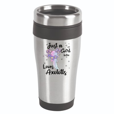 Just A Girl Who Loves Axolotls 16oz Travel Tumbler