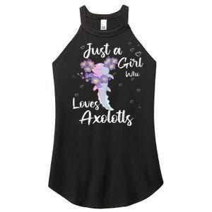 Just A Girl Who Loves Axolotls Women's Perfect Tri Rocker Tank