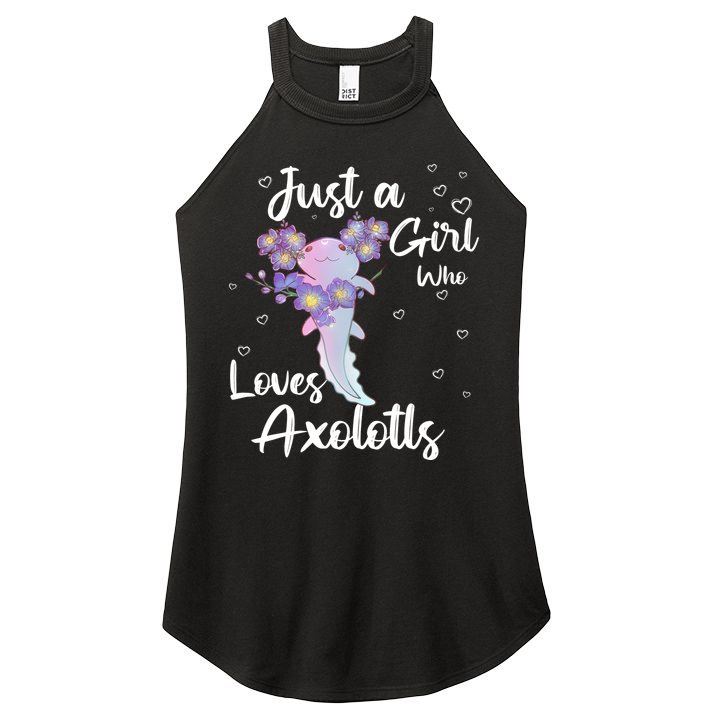 Just A Girl Who Loves Axolotls Women's Perfect Tri Rocker Tank
