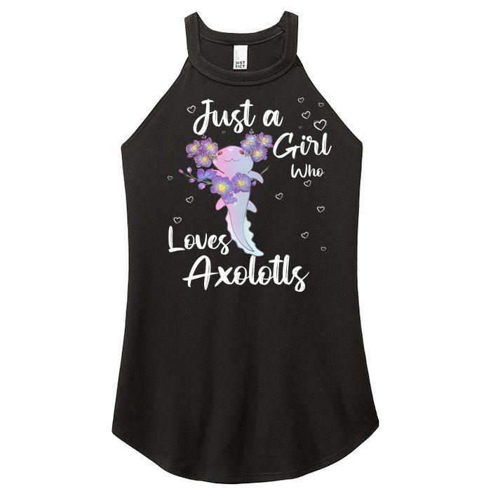 Just A Girl Who Loves Axolotls Women's Perfect Tri Rocker Tank