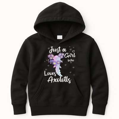 Just A Girl Who Loves Axolotls Kids Hoodie