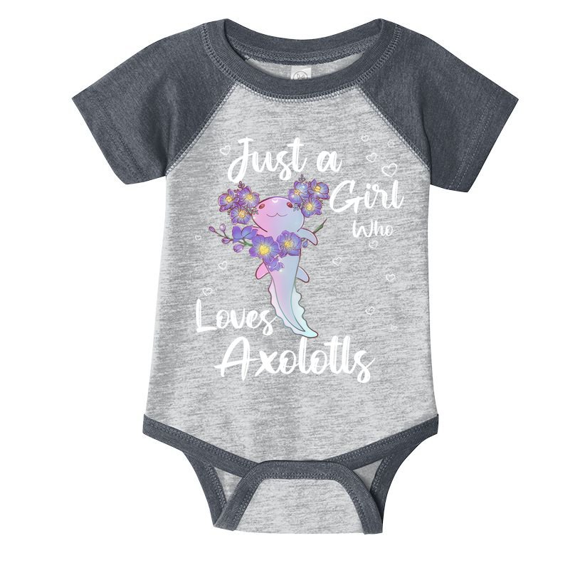 Just A Girl Who Loves Axolotls Infant Baby Jersey Bodysuit