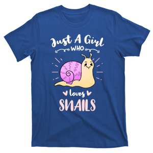 Just A Girl Who Loves Snails For Snail Lover Gift T-Shirt