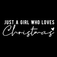 Just A Girl Who Loves Christmas Cute Gift Drawstring Bag