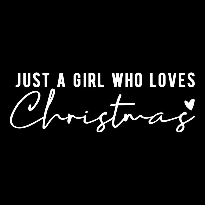 Just A Girl Who Loves Christmas Cute Gift Drawstring Bag