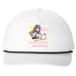 Just A Girl Who Loves Anime, Ra And Sketching Kawaii Snapback Five-Panel Rope Hat