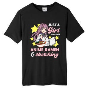 Just A Girl Who Loves Anime, Ra And Sketching Kawaii Tall Fusion ChromaSoft Performance T-Shirt