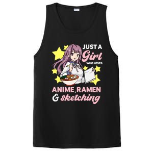 Just A Girl Who Loves Anime, Ra And Sketching Kawaii PosiCharge Competitor Tank