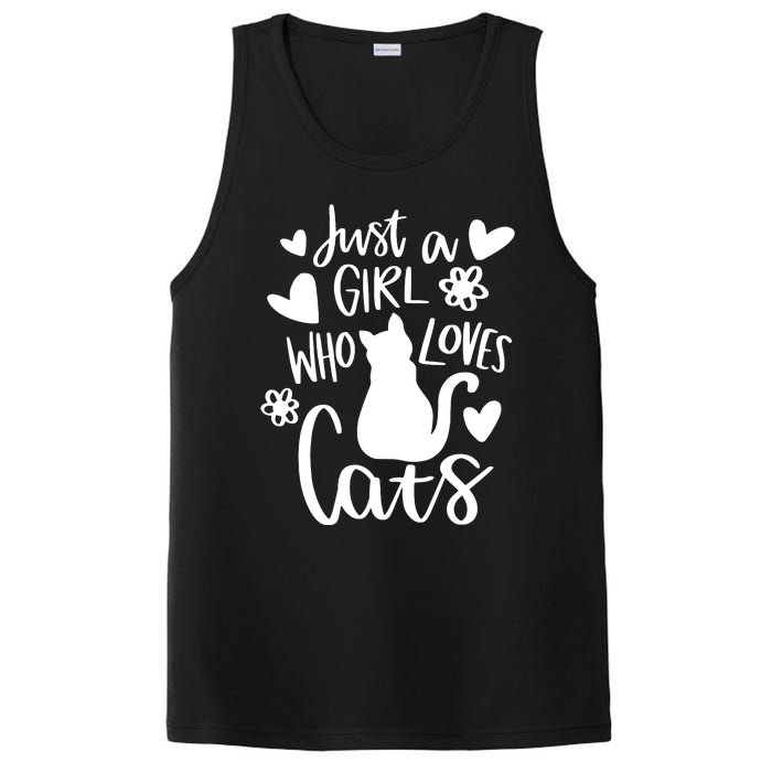 Just A Girl Who Loves Cats Cat Girl PosiCharge Competitor Tank