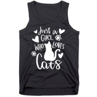 Just A Girl Who Loves Cats Cat Girl Tank Top