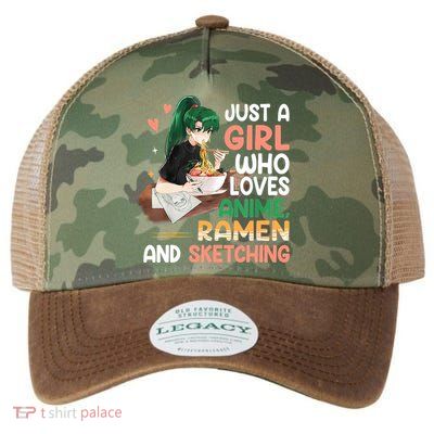 Just A Girl Who Loves Anime Ramen And Sketching Girls Ns T Legacy Tie Dye Trucker Hat