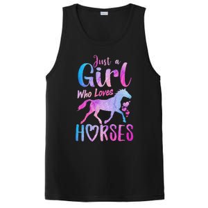 Just A Girl Who Loves Horses Riding Cute Horse PosiCharge Competitor Tank