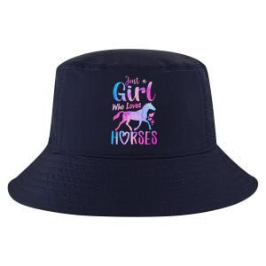 Just A Girl Who Loves Horses Riding Cute Horse Cool Comfort Performance Bucket Hat