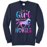 Just A Girl Who Loves Horses Riding Cute Horse Sweatshirt