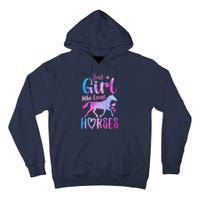 Just A Girl Who Loves Horses Riding Cute Horse Tall Hoodie