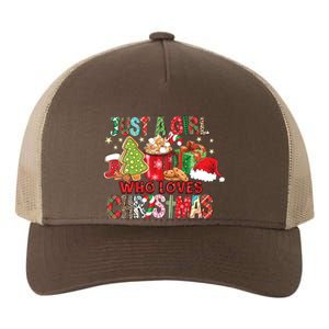 Just A Girl Who Loves Christmas Funny Design Yupoong Adult 5-Panel Trucker Hat