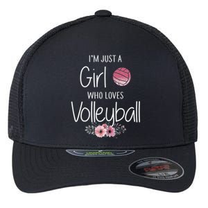 Just A Girl Who Loves Volleyball Gifts For Teen Girls, Women TShirt Flexfit Unipanel Trucker Cap