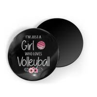 Just A Girl Who Loves Volleyball Gifts For Teen Girls, Women TShirt Magnet