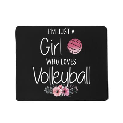 Just A Girl Who Loves Volleyball Gifts For Teen Girls, Women TShirt Mousepad