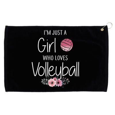 Just A Girl Who Loves Volleyball Gifts For Teen Girls, Women TShirt Grommeted Golf Towel