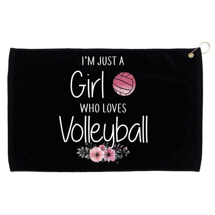 Just A Girl Who Loves Volleyball Gifts For Teen Girls, Women TShirt Grommeted Golf Towel