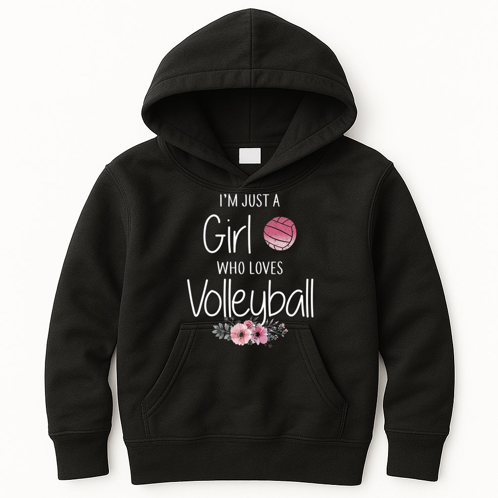 Just A Girl Who Loves Volleyball Gifts For Teen Girls, Women TShirt Kids Hoodie