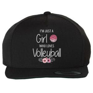 Just A Girl Who Loves Volleyball Gifts For Teen Girls, Women TShirt Wool Snapback Cap